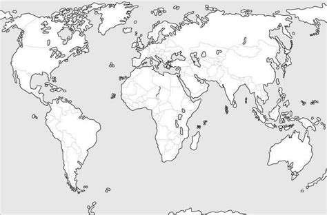 Kleurplaten Kleurplaat Wereldkaart Images