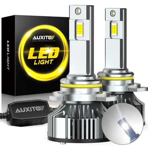 AUXITO 2Pcs 9005 HB3 LED Super Bright Headlight Bulbs 9012 HIR2 H8 H9