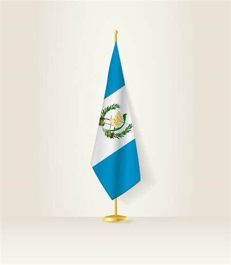 Guatemala flag on a flag stand. 27263683 Vector Art at Vecteezy