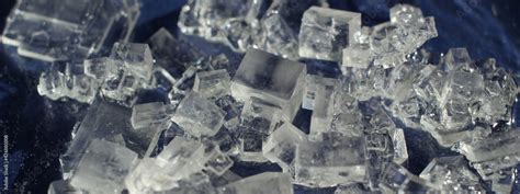 Cubic Sodium Chloride Crystals Stock Photo | Adobe Stock