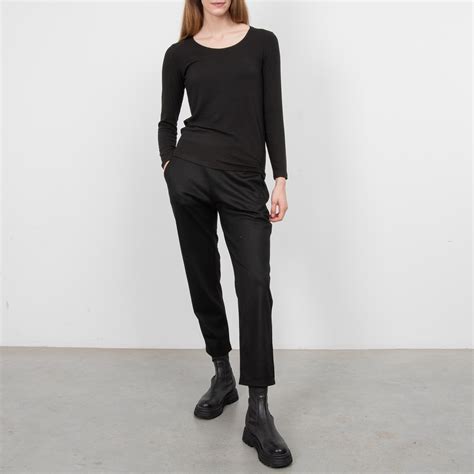 Black Modal Ribbed Longsleeve Wolfensson