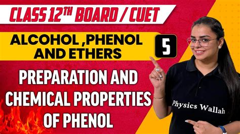 Alcohol Phenol And Ethers 05 Preparation And Chemical Properties Of