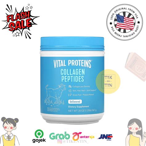 Jual Vital Proteins Collagen Peptides Unflavored 567 G Shopee Indonesia