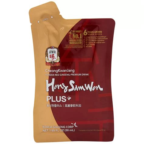 Hong Sam Won Plus Korean Red Ginseng Tea Pouch X Ml