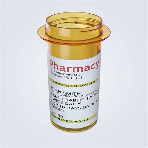 Pill Bottle 3D Model CGTrader