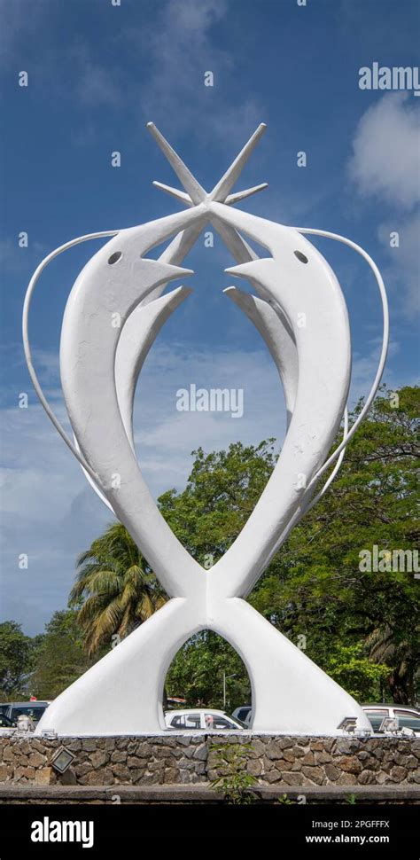 Unity Monument Roundabout Victoria Mahe Seychelles 1 Stock Photo Alamy