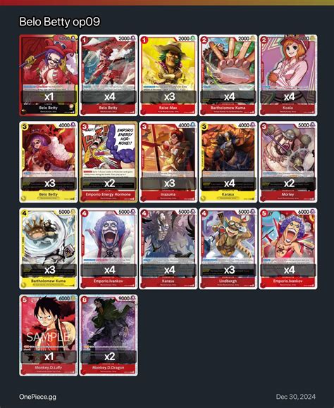 Belo Betty op09 One Piece Card Game Deck | One Piece Card Game