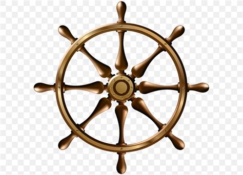 Ship S Wheel Rudder Helmsman PNG 600x592px Ship Boat Brass