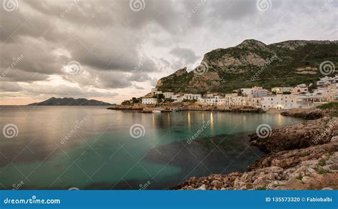 View Of The Levanzo Island Smallest Of The Aegadian Islands In The