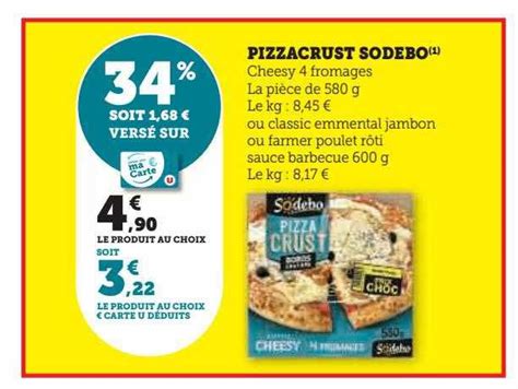 Promo Pizzacrust Sodebo Chez Hyper U Icatalogue Fr