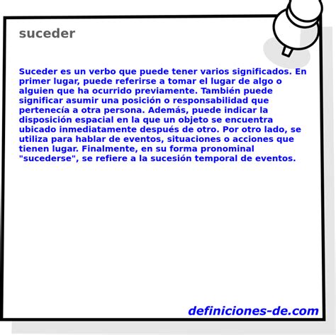 O Que Significa A Palavra Suceder - Significado de «suceder»