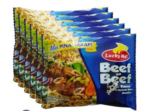 Lucky Me Beef Na Beef Flavor Instant Mami Noodles Set Of 6 Th