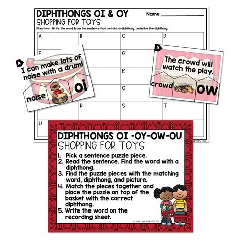 Lucky To Learn Phonics Other Vowels Diphthongs Oi Oy Ow Ou 2nd