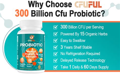 Probiotics For Women And Men 300 Billion Cfu And 24 Strains Probiotic With 15 Organic