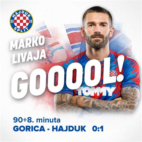 Hnk Hajduk Split On Twitter Gooooooooooool Marko Livaja Gorica