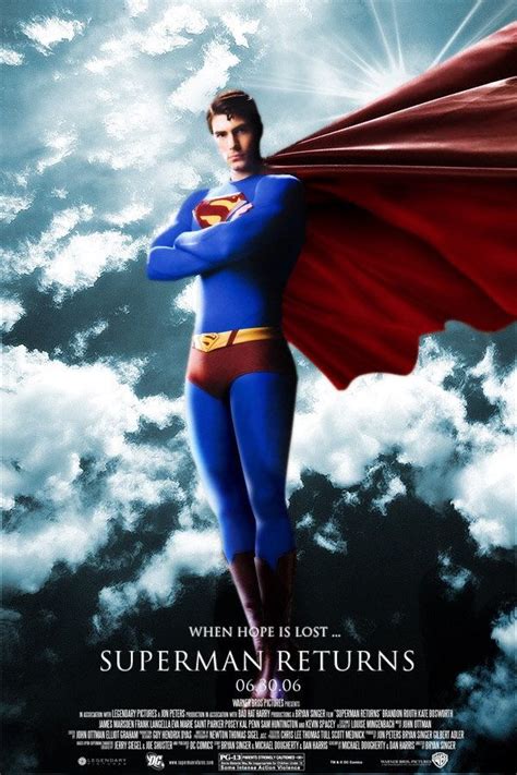 the superman returns movie poster with henry krass as superman in his ...