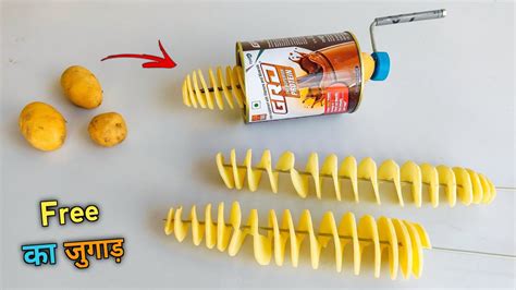 How To Make A Spiral Potato At Home Spring Potato Machine Spiral Potato