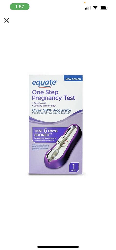 Equate First Signal One Step Pregnancy Test