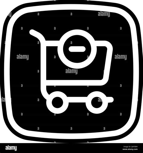 shopping cart icon black vector illustration Stock Vector Image & Art ...