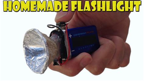 How To Make A Homemade Mini Flashlight Youtube