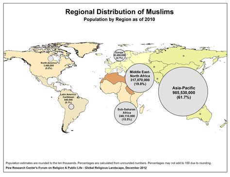 Islam Religion Map