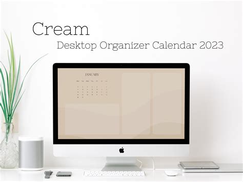 2023 Calendar Desktop Wallpaper Organizer Calendar, Digital Download ...