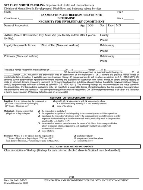 North Carolina Dmh Fill Online Printable Fillable Blank PdfFiller