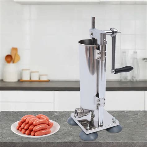 Hand Crank Type Vertical Manual Sausage Stuffer Stainless Steel