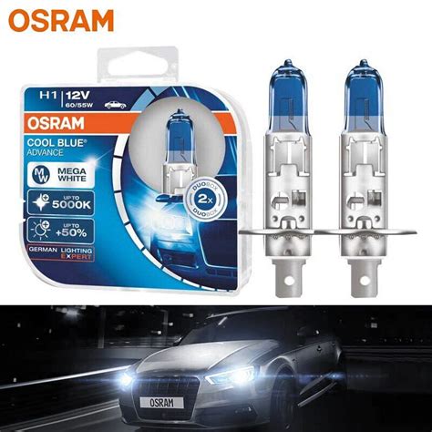 2pcs OSRAM H1 Cool Blue Advance Car Headlight Halogen Bulb Auto Fog