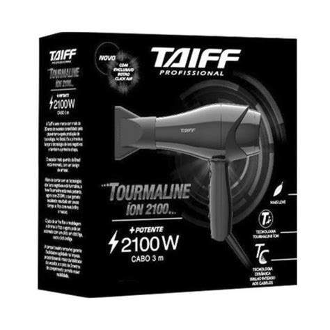 Secador De Cabelo Taiff 2100W 220V Tourmaline Ion Submarino