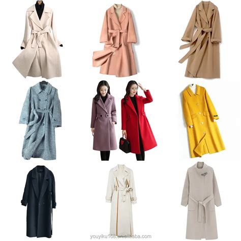 New Double Sided Wool Coat Womens Mid Length High End Local Style 2023 Autumnwinter Doll Neck