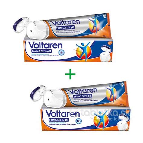 Balíček 2x Voltaren Forte 2 32 gél 150g etabletka