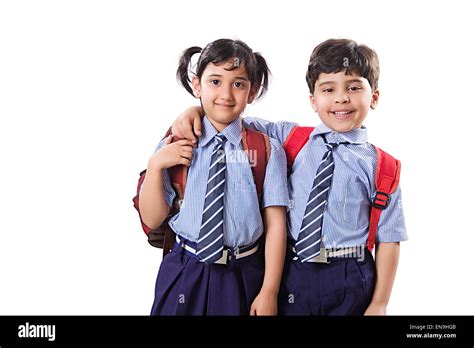 2 Indian Kids Friends School Student Enjoy Stock Photo Alamy