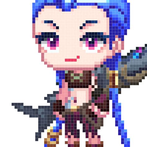 Jinx Pixel By Gustavosantos01 On Deviantart