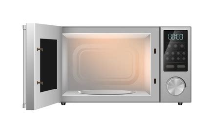 Realistic Microwave Modern Kitchen Appliance Vector Image