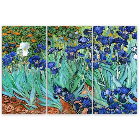 Impression Sur Toile En Parties Vincent Van Gogh Iris Wall Art Fr