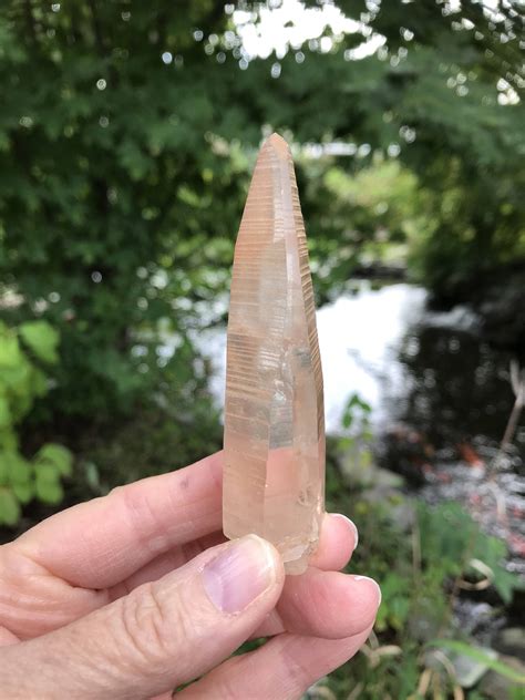 Orange Lemurian Seed Quartz Crystal Raw Keys Bridge Crystal