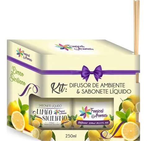 Kit Difusor Aromatizador De Ambiente Ml Lim O Siciliano Mercadolivre