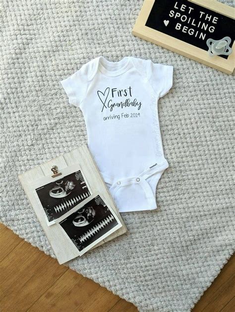 First Grandbaby Love Custom Pregnancy Announcement Onesie Etsy Artofit