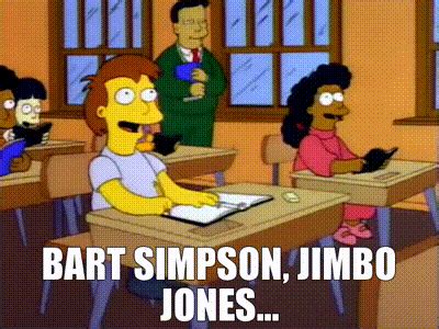 YARN Bart Simpson Jimbo Jones The Simpsons 1989 S04E20