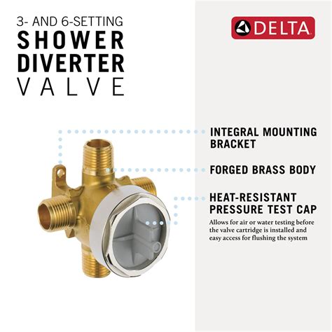 3- and 6-Setting Diverter Rough R11000 | Delta Faucet