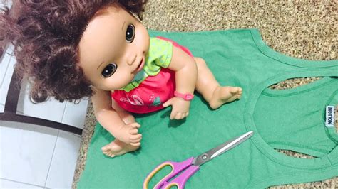 Como Fazer Roupinha Para Baby Alive Diy How To Make Doll Clothes