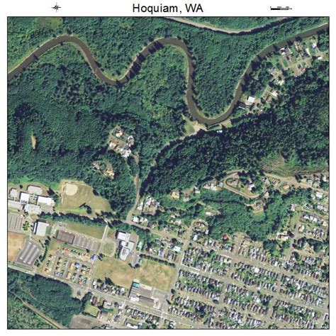 Aerial Photography Map of Hoquiam, WA Washington