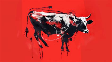 Free AI art images of single cow