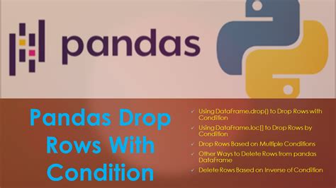 Pandas Drop Rows With Condition Spark By Examples