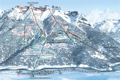 Krasnaya Polyana Plan Des Pistes De Ski Krasnaya Polyana