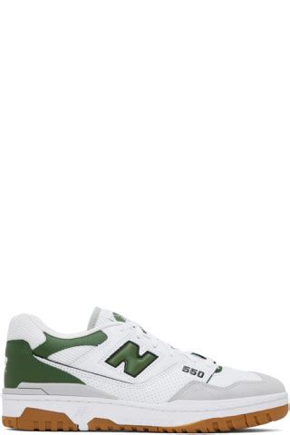 White Green 550 Sneakers By New Balance On Sale