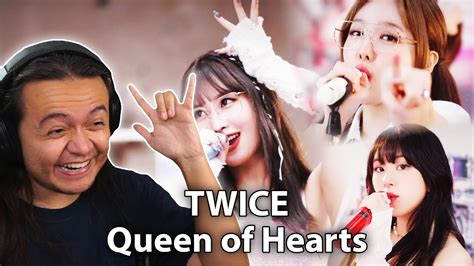 TWICE Queen Of Hearts Live Clip REACTION YouTube