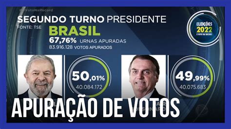 Das Urnas Apuradas Lula Passa Frente De Bolsonaro Youtube