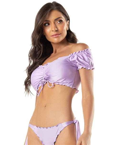 Vestem Top Biquini Tomara Que Caia Sarah Lilas Harmonia BJ177C0315